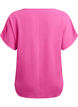 Blouse with short sleeves and a round neckline, Rose, Packshot image number 1