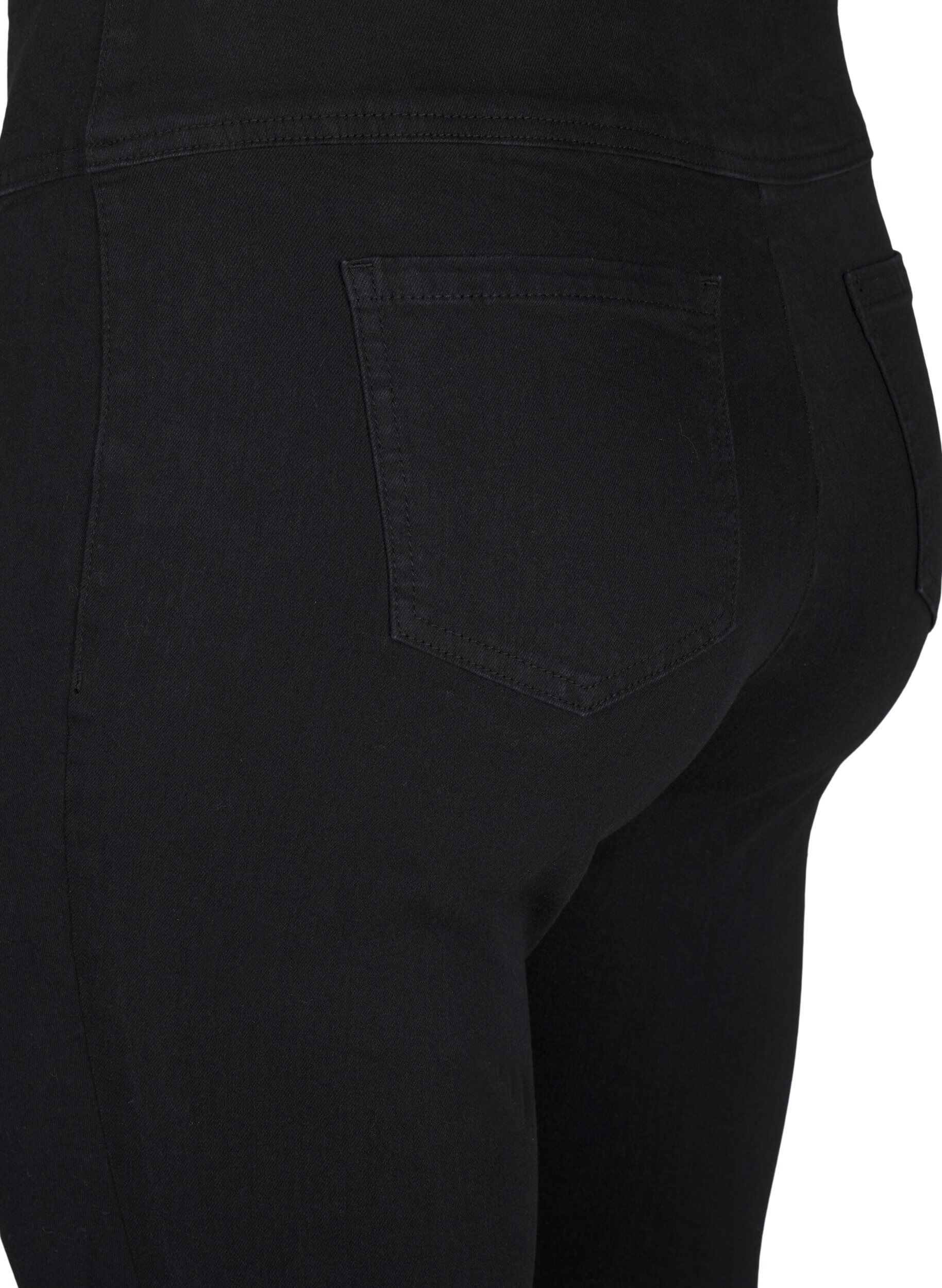 ZizzifashionStretchy jeggings with a high waist, Black, Packshot image number 3
