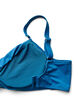 Underwire bikini bra with draping, Blue, Packshot image number 3