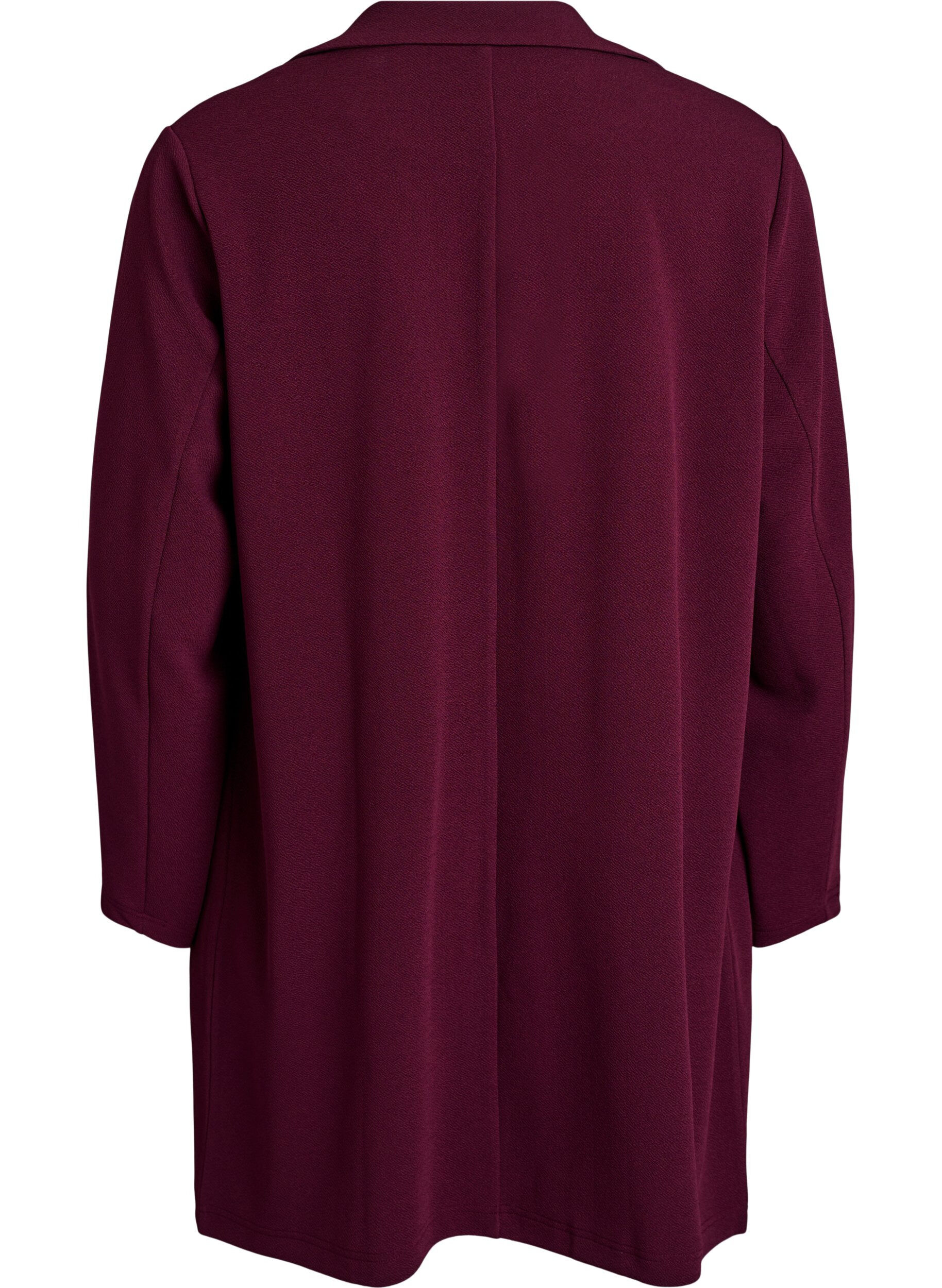 Zizzifashion FLASH - Long blazer with pockets, Red, Packshot image number 1