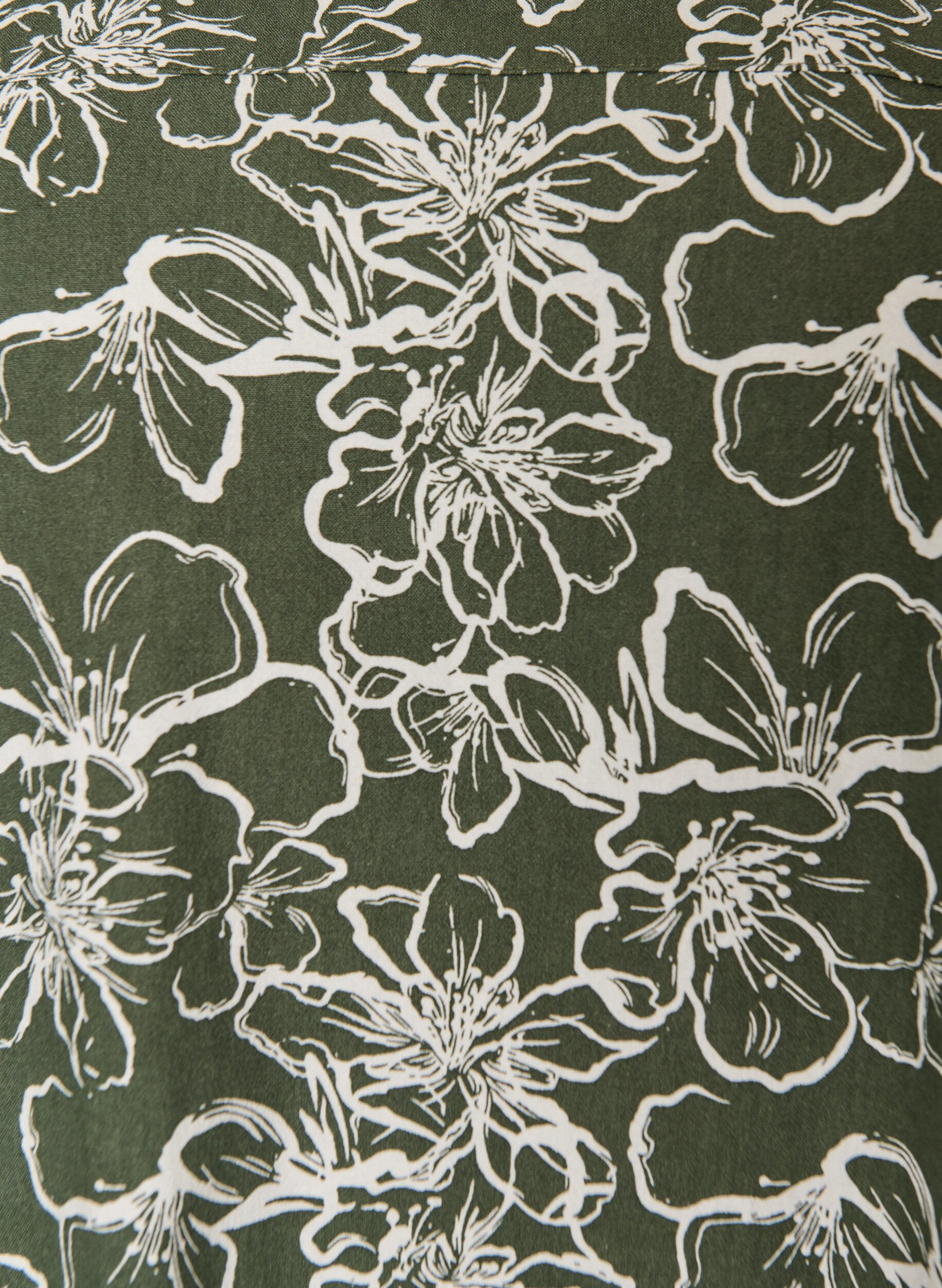 ZizzifashionShort-sleeved cotton dress with print, Green, Packshot image number 2