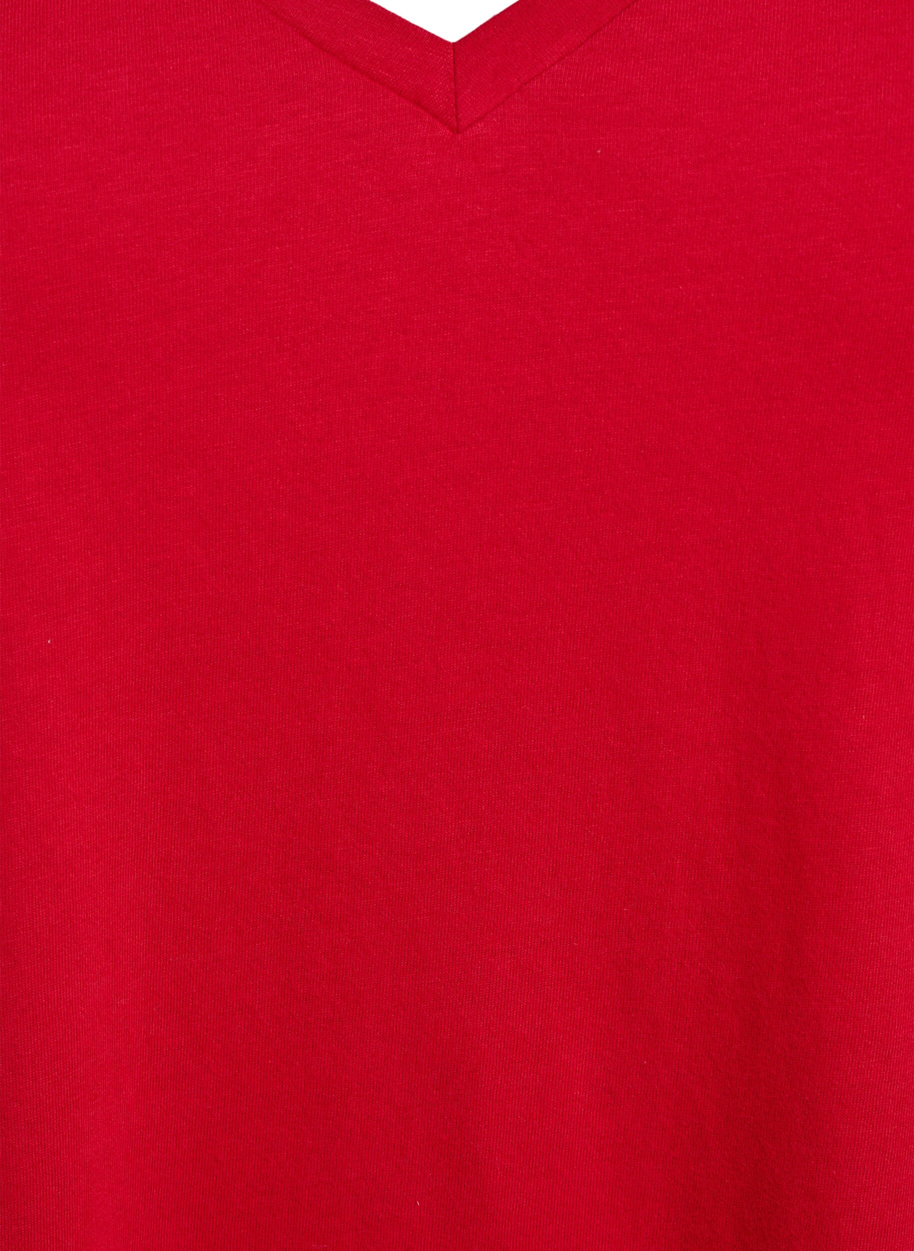 Zizzifashion FLASH - V-neck T-shirt, Red, Packshot image number 2