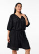 Playsuit with short sleeves and tie, Black, Model image number 0
