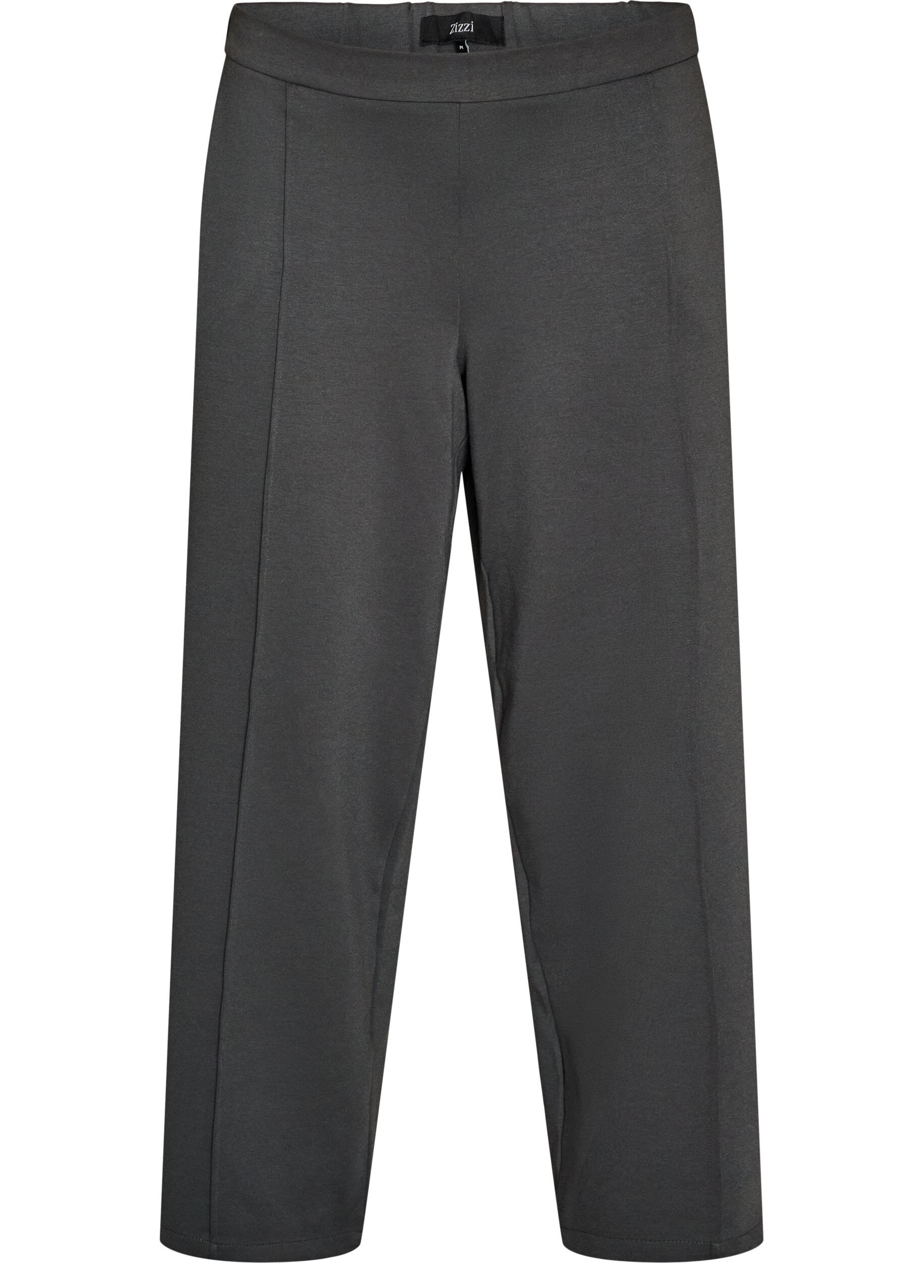 ZizzifashionLoose jersey trousers with a high waist, Dark Grey, Packshot image number 0