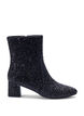 Wide fit - Glitter ankle boot, Black, Packshot image number 0