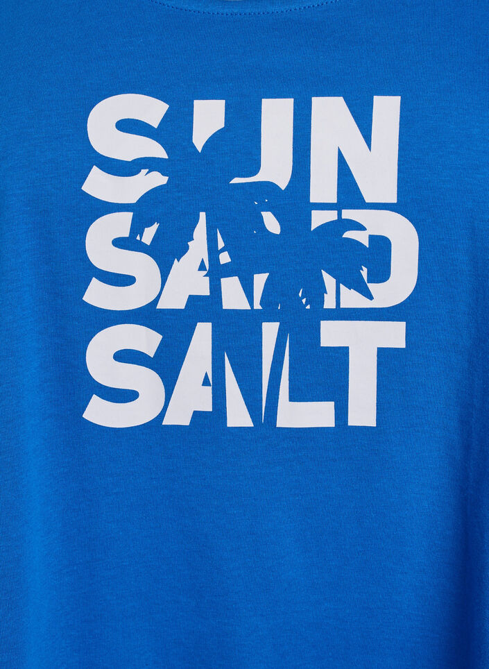 Cotton top with a-shape, Blue, Packshot image number 2