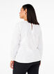 Long-sleeved blouse with embroidery, White, Model image number 2