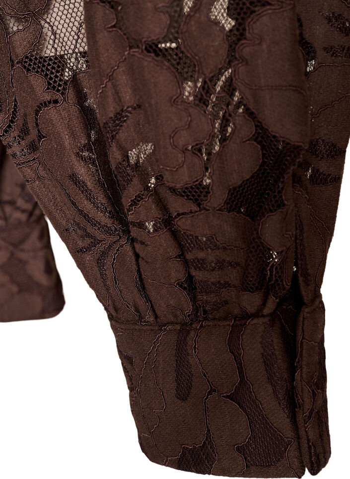 Lace balloon trousers with inner shorts, Brown, Packshot image number 3
