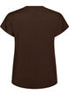 Solid-coloured training T-shirt, Brown, Packshot image number 1