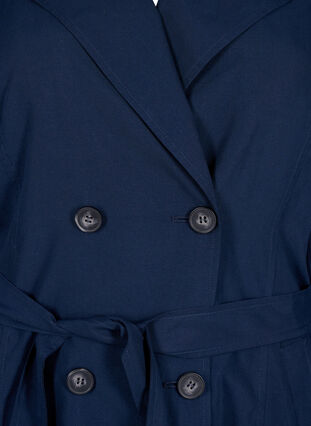 Trench coat with belt and pockets, Navy Blazer, Packshot image number 2