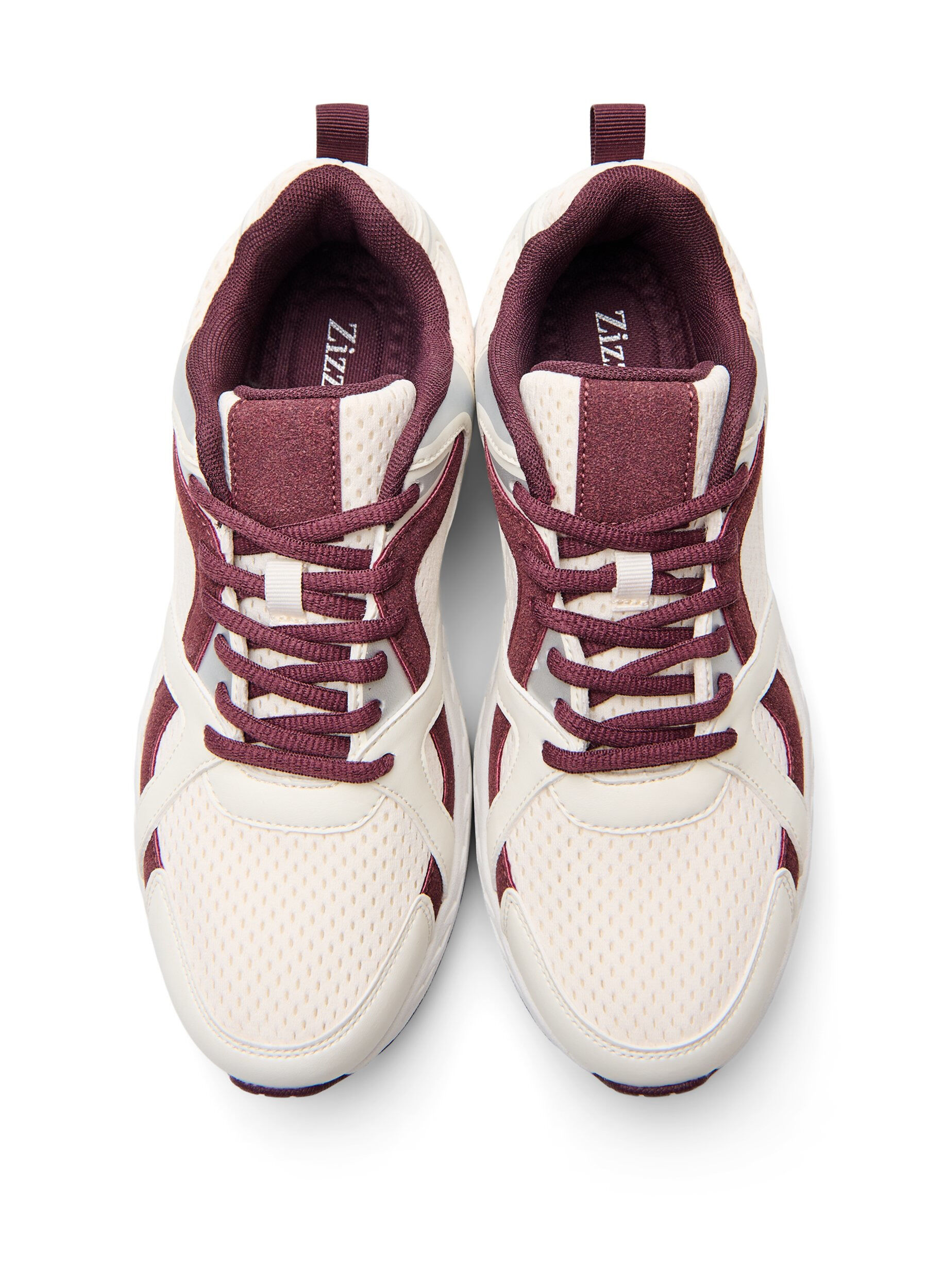 Zizzifashion Sporty sneakers with mesh, Red, Packshot image number 2