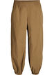 High-waisted cotton balloon trousers, Brown, Packshot image number 0