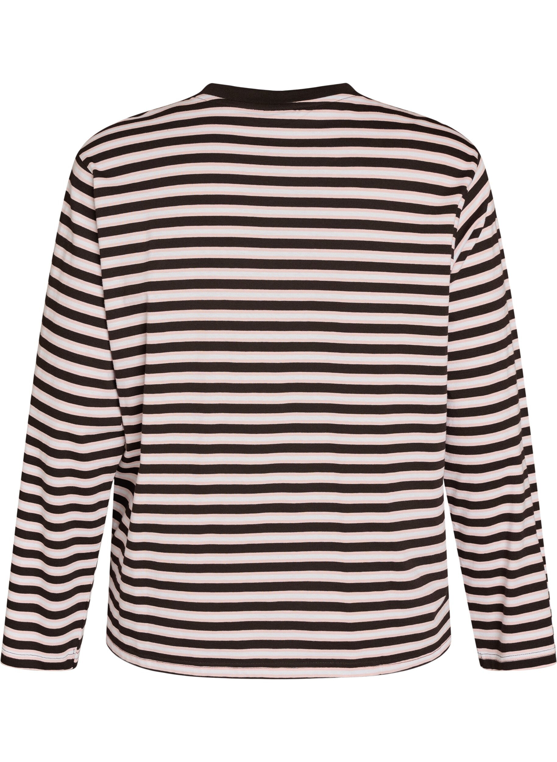ZizzifashionBasic t-shirt with long sleeves, Pink, Packshot image number 1