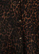 Sleeveless top with a wavy texture and button fastening, Brown, Packshot image number 2