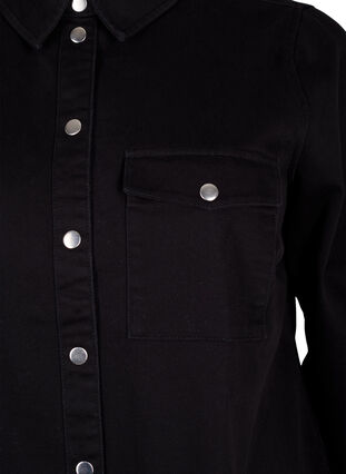 Canvas jacket with buttons, Black, Packshot image number 2