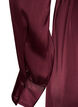 Satin shirt dress with a tie-belt, Red, Packshot image number 3