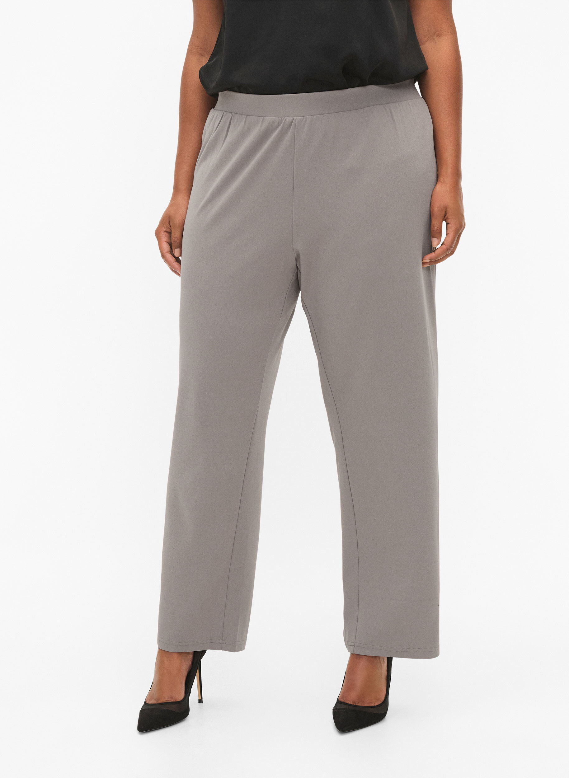 ZizzifashionStraight fit trousers, Beige, Model image number 2