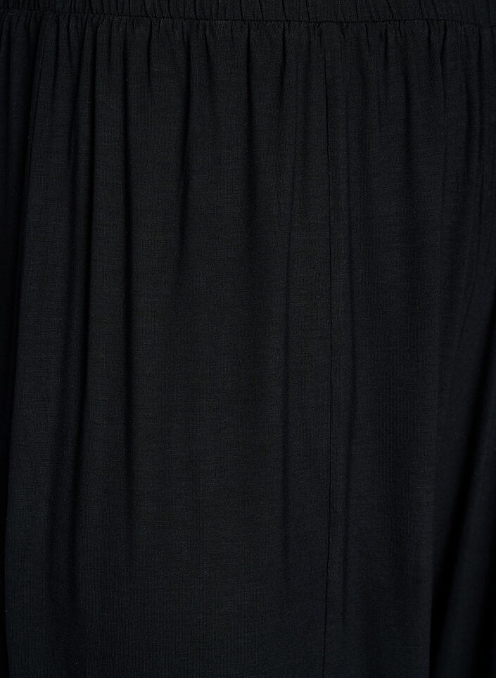 High-waisted jersey balloon trousers, Black, Packshot image number 2