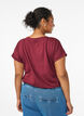 Short sleeve cotton blend T-shirt, Dark Bordeaux, Model image number 2