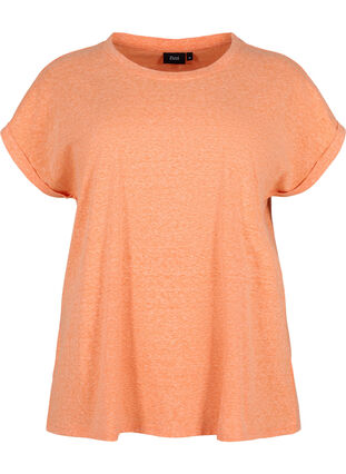 Melange t-shirt with short sleeves, Exuberance Mél, Packshot image number 0