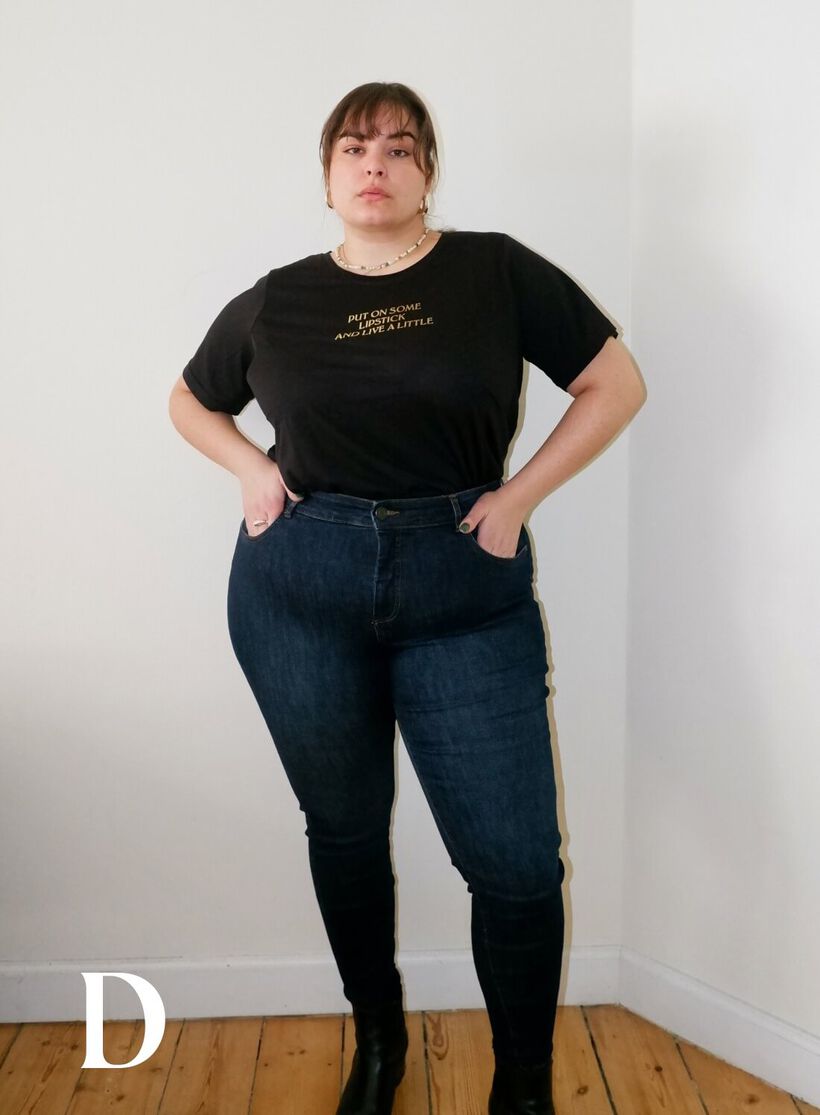 1 pair of jeans - 3 body shapes, , Model, 1