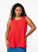 FLASH - Sleeveless top with texture, Red, Model image number 0