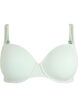 Moulded microfibre bra with a dobby texture, Green, Packshot image number 0