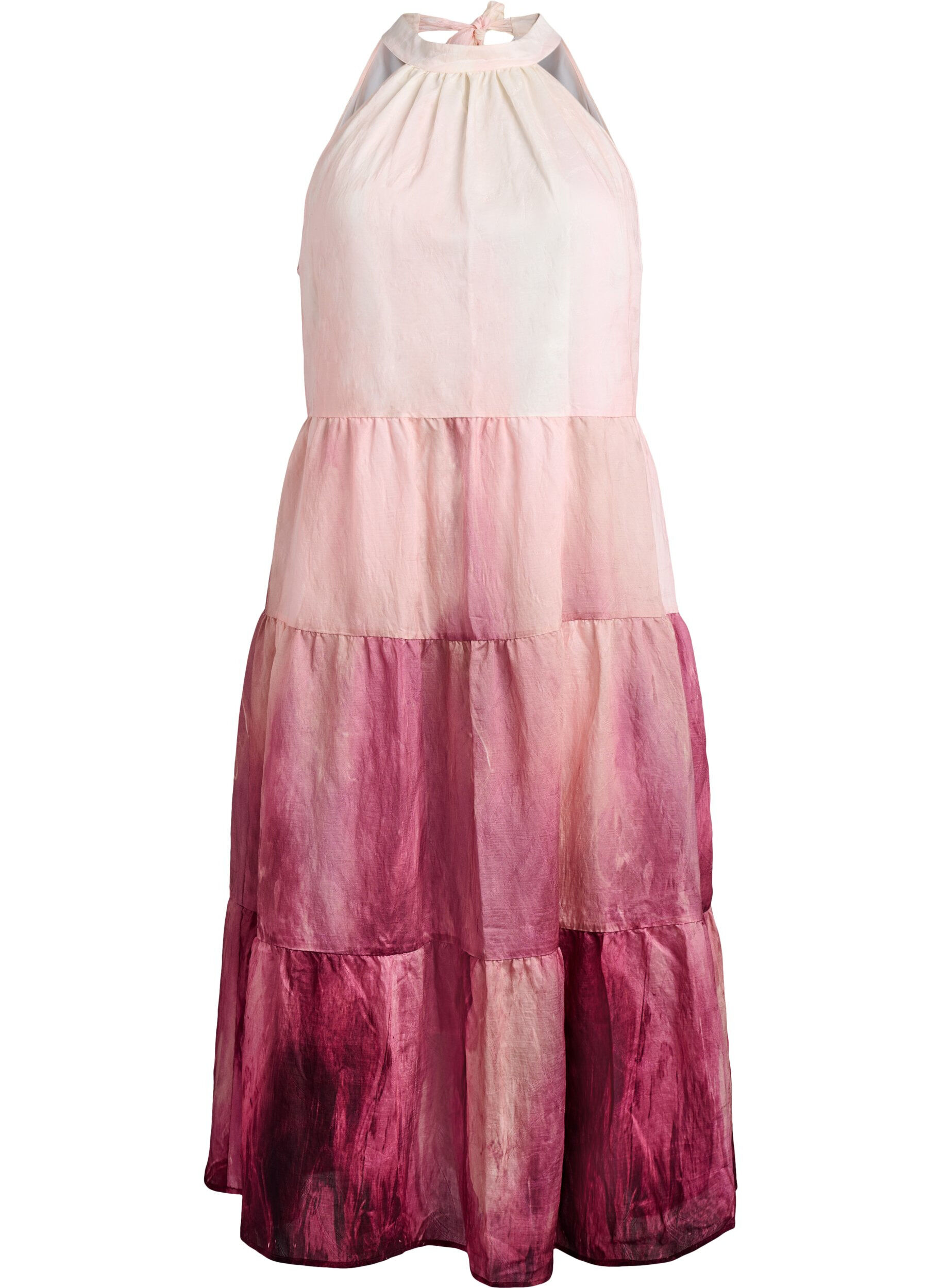 Zizzifashion Midi halterneck dress, Rose, Packshot image number 0