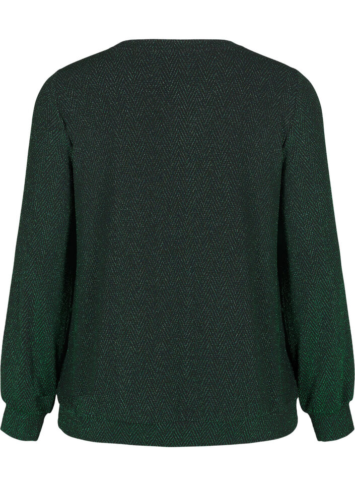 Blouse with glitter pattern, Scarab ZigZagShimmer, Packshot image number 1