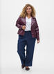 Faux leather biker jacket, Dark Bordeaux, Model image number 1