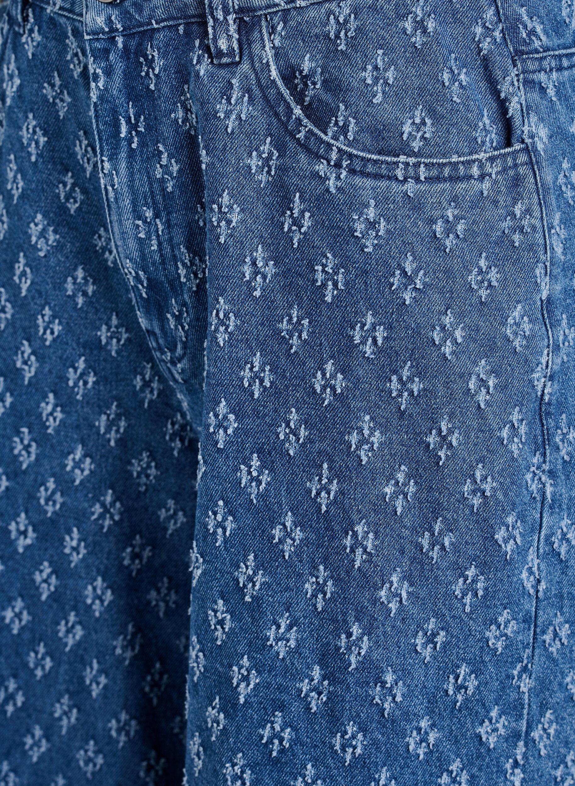 ZizzifashionMyra jeans with wide fit and distressed pattern, Blue, Packshot image number 2