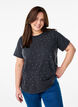 T-shirt in organic cotton with a cool print, Dark Grey, Model image number 0