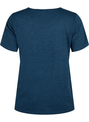 Melange training t-shirt with round neck, Night Sky Mel., Packshot image number 1