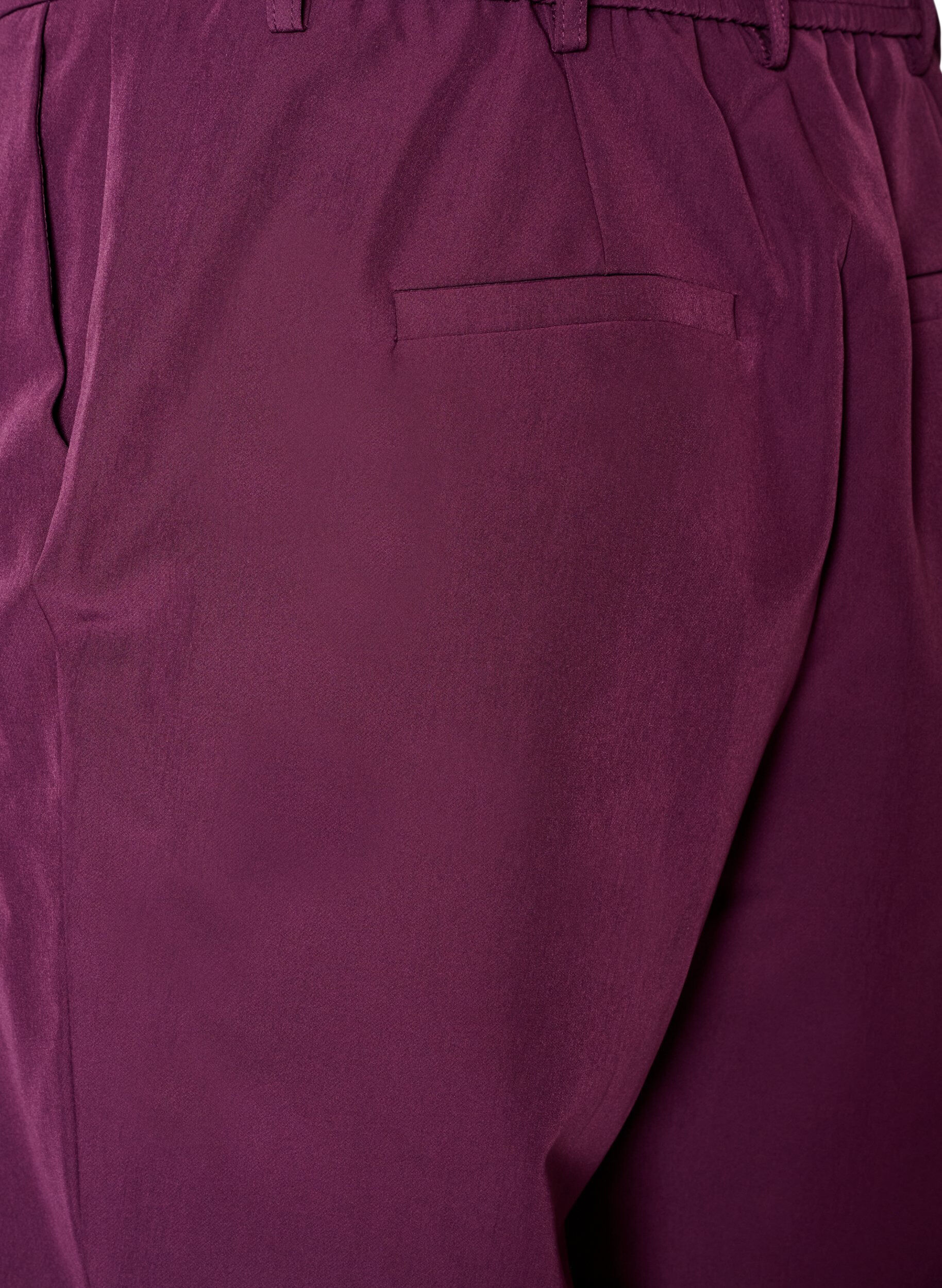 ZizzifashionTrousers with pockets and straight legs, Purple, Packshot image number 3