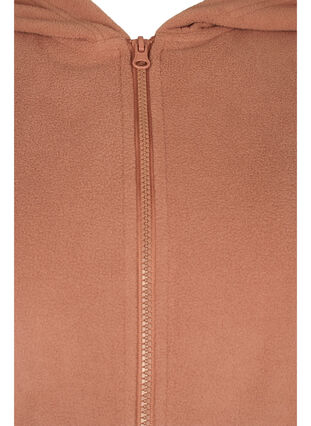 Bathrobe with zipper and hood, Baltic Amber, Packshot image number 2