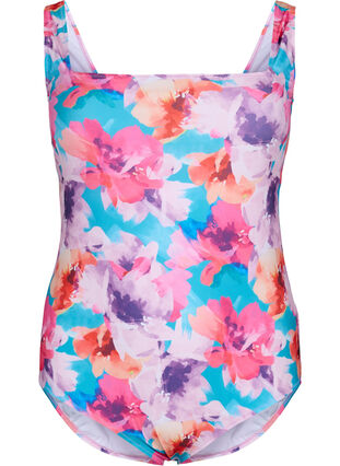 Swimsuit with print, Pink Flower, Packshot image number 0