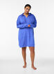 Short hoodie dress with a kangaroo pocket, Blue, Model image number 1