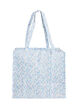 Shopping bag with zipper, Blue, Packshot image number 0