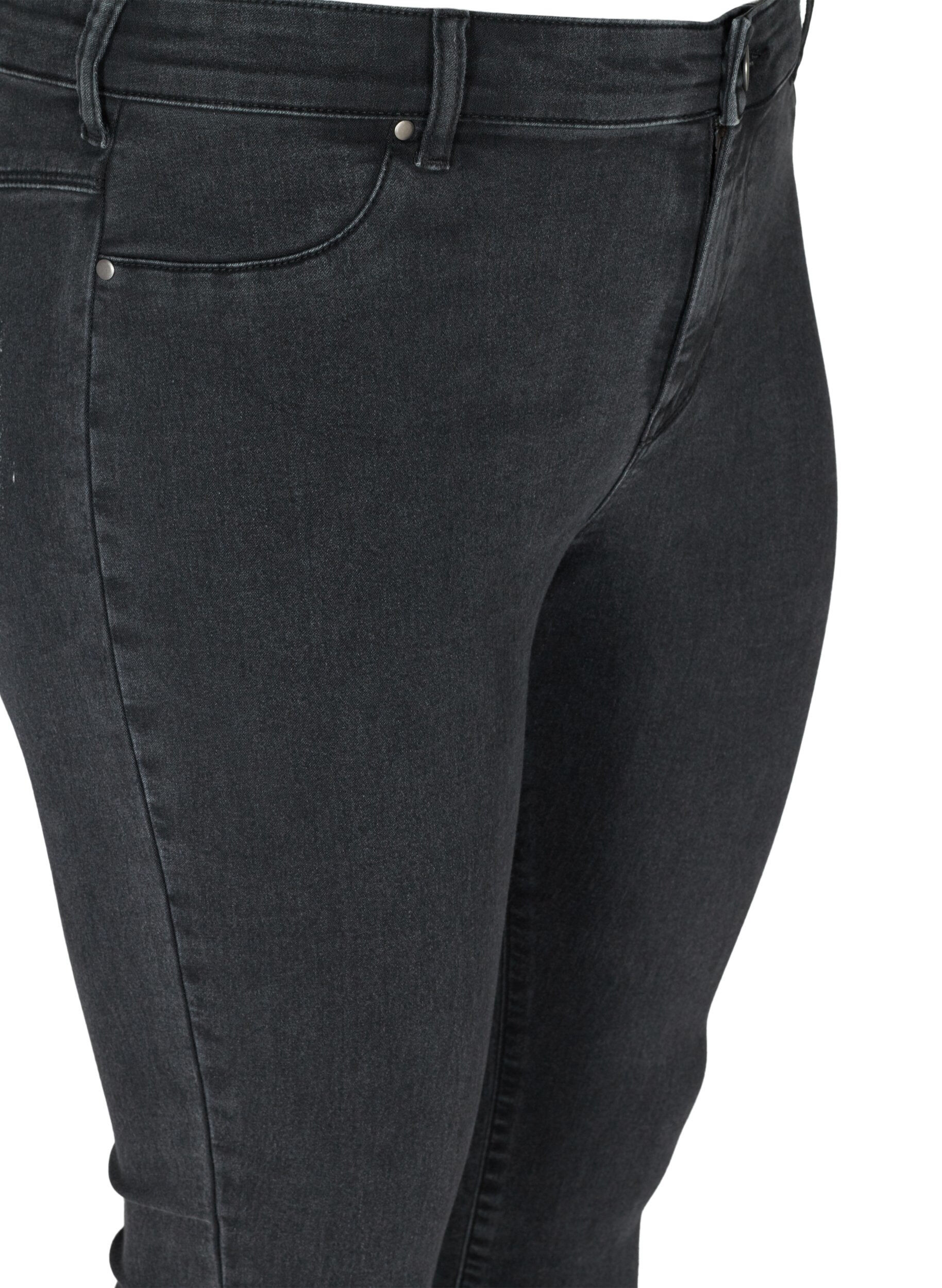 Zizzifashion Jeggings made from a cotton mix, Grey Denim, Packshot image number 2
