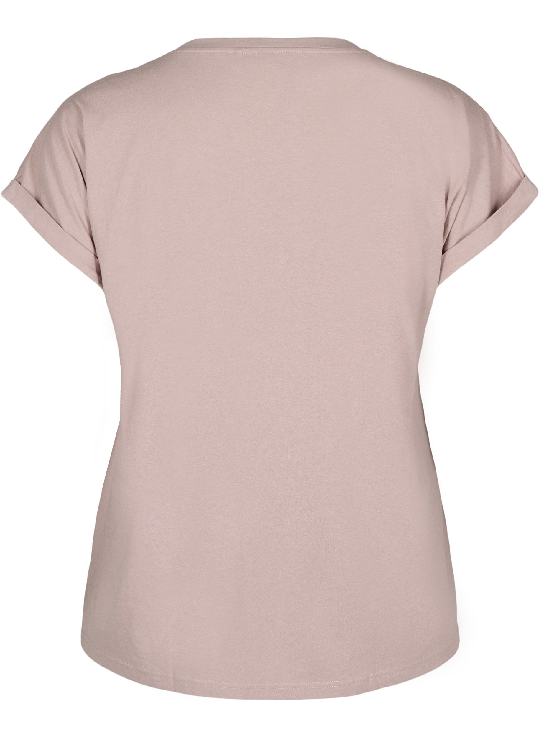 ZizzifashionShort sleeve cotton blend T-shirt, Red, Packshot image number 1