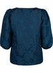 Jacquard blouse with 3/4 sleeves, Titan, Packshot image number 1