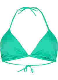 Plain triangle bikini bra