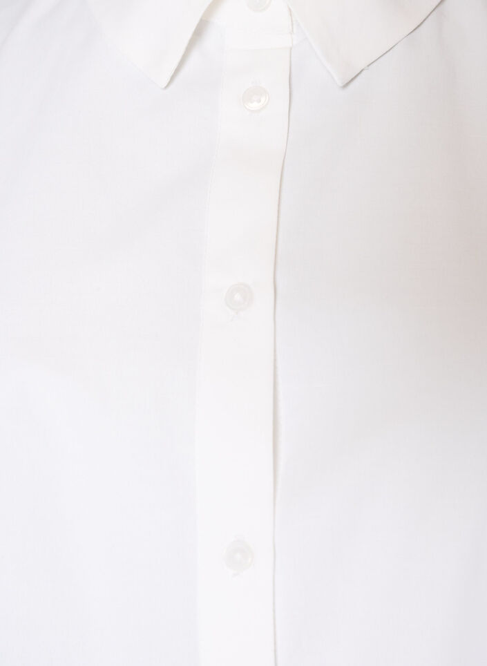 Loose shirt with a wide lace trim, White, Packshot image number 2
