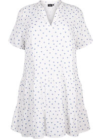 Cotton dress with heart print