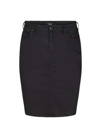 Close-fitting skirt with pockets