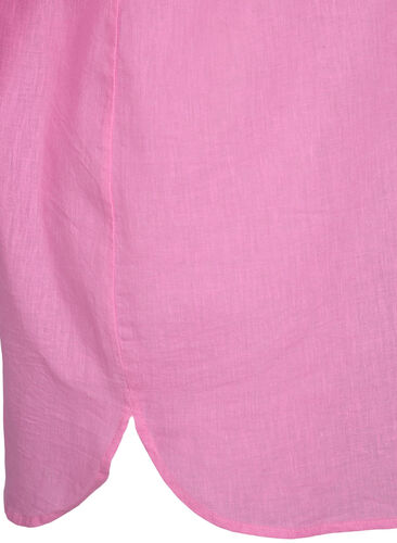 Blouse with 3/4-length sleeves and button closure, Begonia Pink, Packshot image number 3