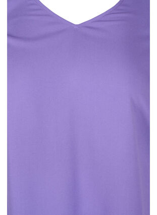 Short sleeved blouse in viscose, Passion Flower, Packshot image number 2