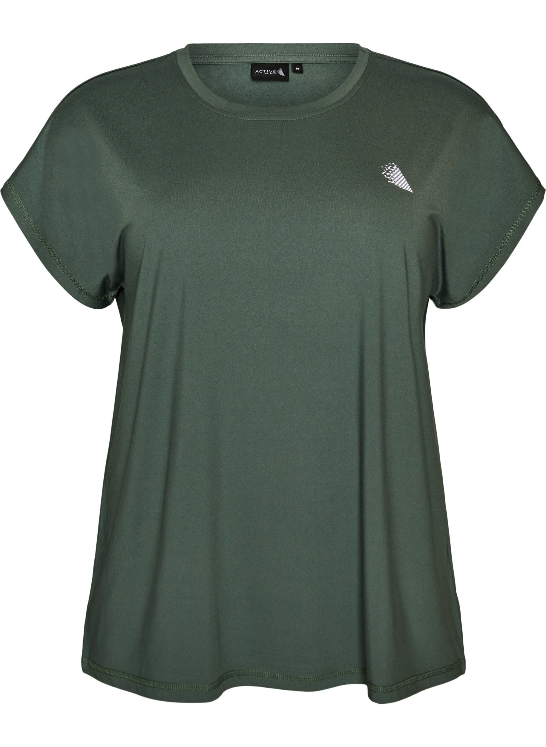 ZizzifashionSolid-coloured training T-shirt, Green, Packshot image number 0