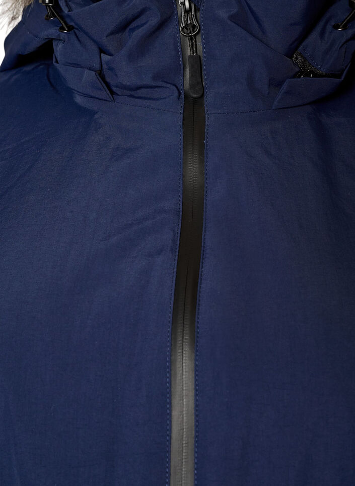 Waterproof hooded parka, Blue, Packshot image number 2