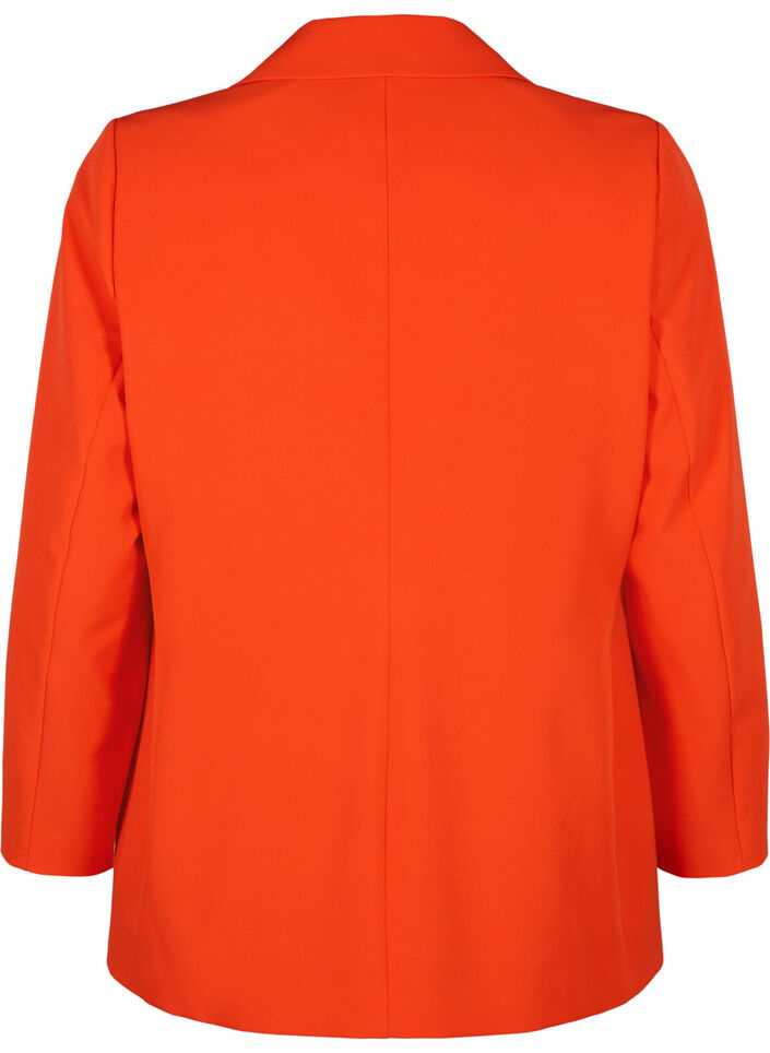 Classic blazer with button fastening, Orange.com, Packshot image number 1